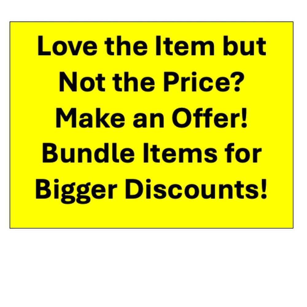 Love the Item but Not the Price? Make an Offer! Bundle Items for Bigger Discount